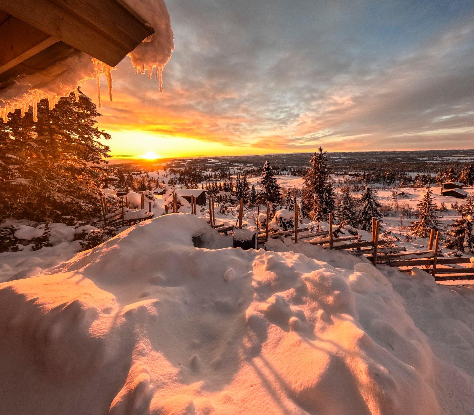 Valdres sous la neige