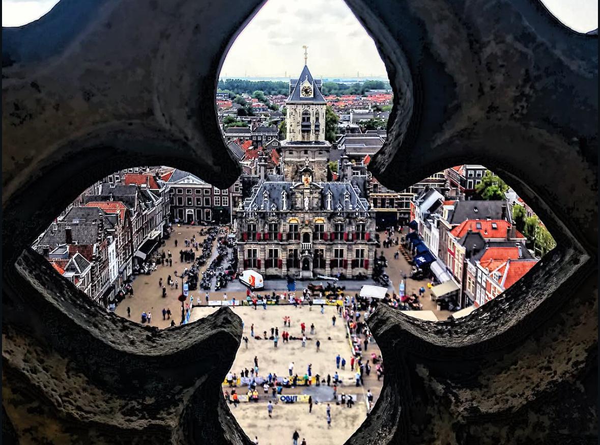 Vue depuis la tour de la Nieuwe Kerk