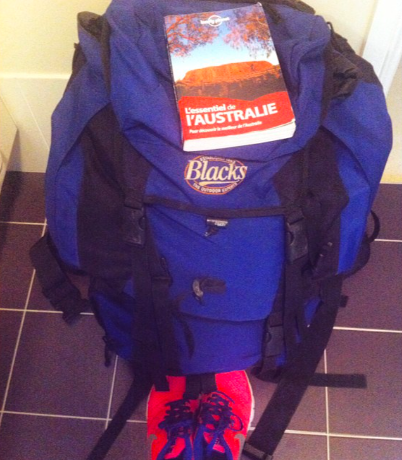 Le sac pour trois semaines de route